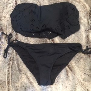 Black Xhilararion Bikini Top