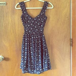 Black/White/Gray Patterned Dress