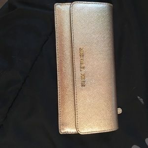 gold Micheal kors wallet