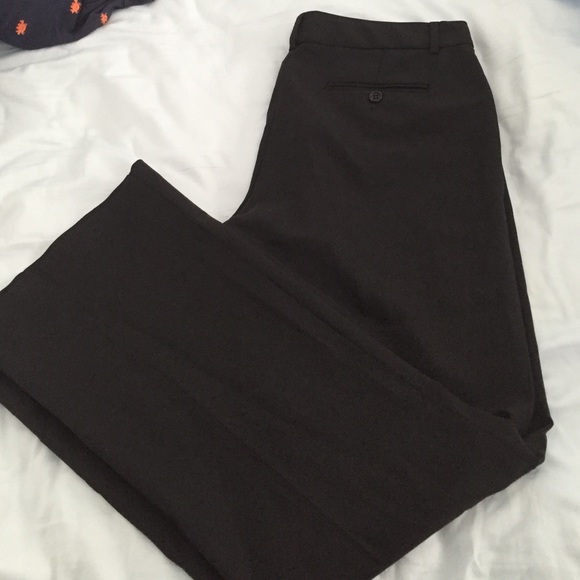 Theory black wide-leg suit pant