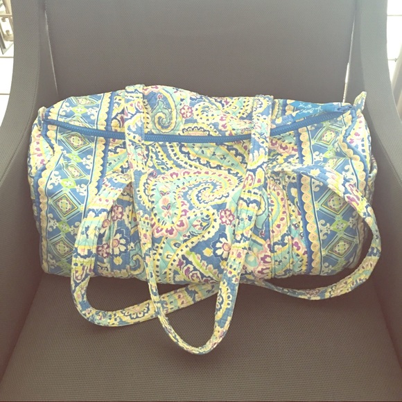 Vera Bradley Capri Blue Small Duffel travel bag