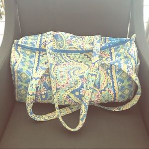 Vera Bradley Capri Blue Small Duffel travel bag