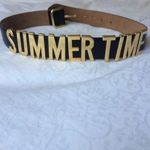 Moschino Leather Belt Summer Time