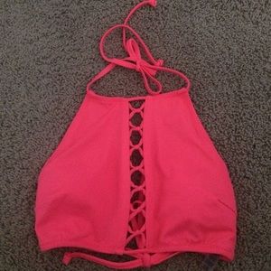 high neck bikini top