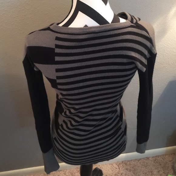 Black and Grey Sweater Dress - Picture 2 of 2