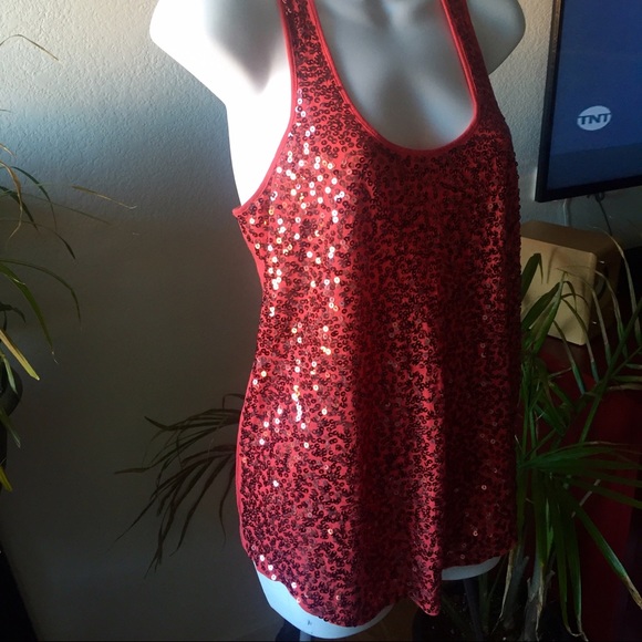 Fuscia Express racerback Tank - Picture 1 of 4