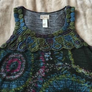 Fun Tunic with yarn embroidery