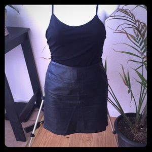 Fiore Faux Leather Skirt