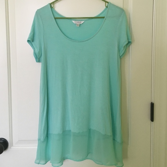 Charming Charlie Women's Aqua Blue Top
