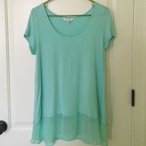 Charming Charlie Women's Aqua Blue Top