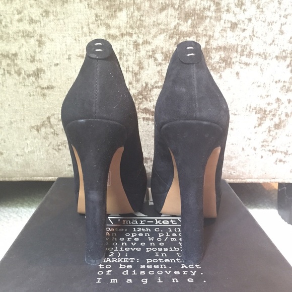 MRKT black suede pumps - Picture 2 of 4