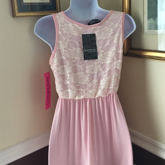 🆕Pretty Pink/Lace Maternity Tank - Picture 4 of 4