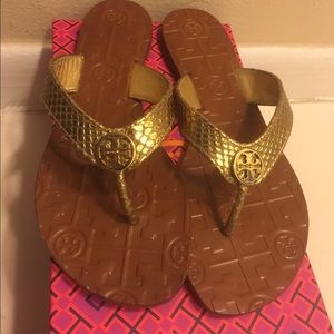 Gold Thora Tory Burch Sandals