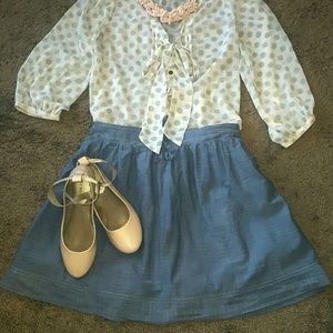 *MUST GO TODAY* Light Blue Skirt with Pockets