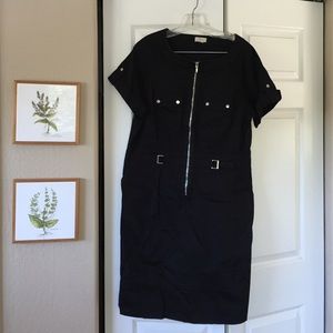 Jumper dress, front zip