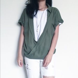 Olive Green top
