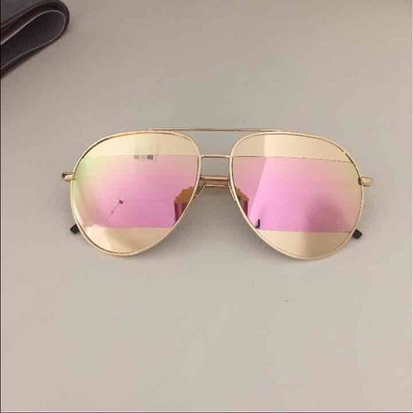 Split color aviator sunglasses main image 4
