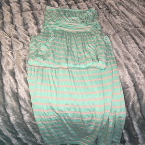 Mint & Peach striped maxi!