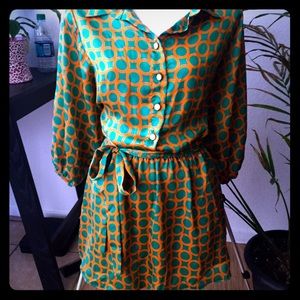 Pink owl pattern dress
