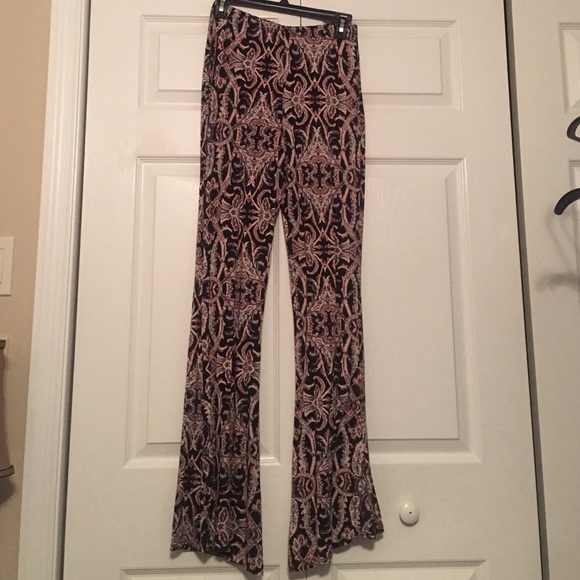 Stretch Bell-Bottom Pants