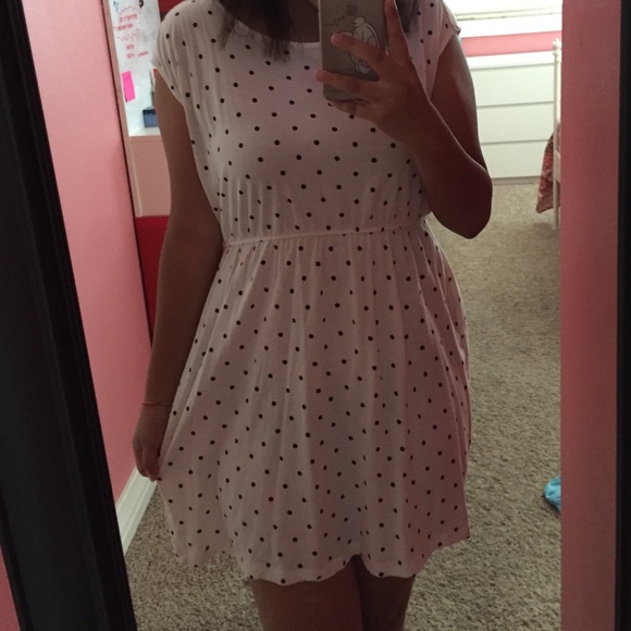 Forever 21 Dresses & Skirts - white polka dot mini dress