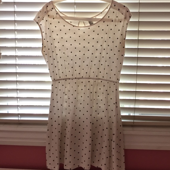 white polka dot mini dress - Picture 2 of 4
