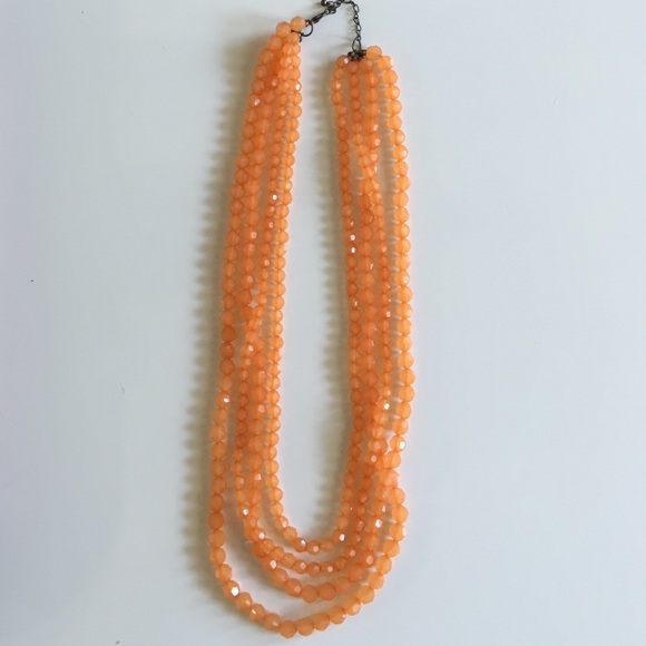 Orange Beaded Necklace