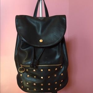 Faux Leather Studded BackPack*