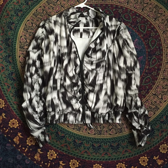 Calvin Klein performance jacket.  B&W.  Small.