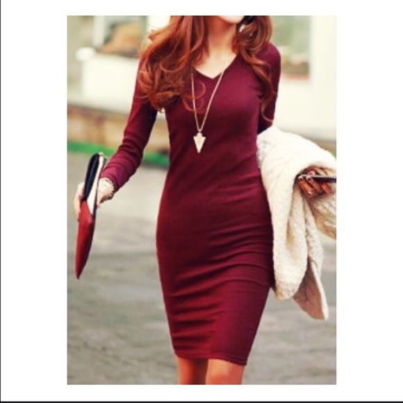 Ronny Kobo Bodycon Ribbed Knit Dress