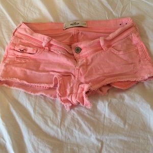 Neon pink Hollister shorts