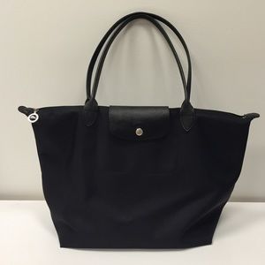 Longchamp Le Pliage Neo Large Tote in Black