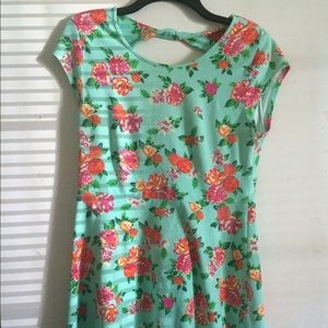 Short Floral stretchy dress