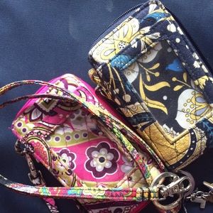 Vera Bradley all in one wristlets and lanyard