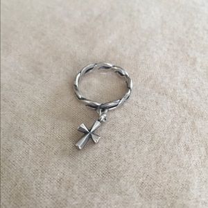 James Avery Cross Dangle Ring