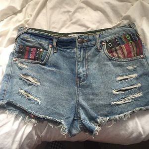 Free People High Waisted Shorts