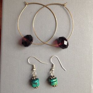 Glass, genuine stone UNICEF earrings