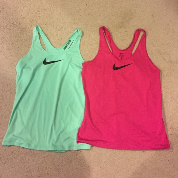 Two Racerback Nike Tanks