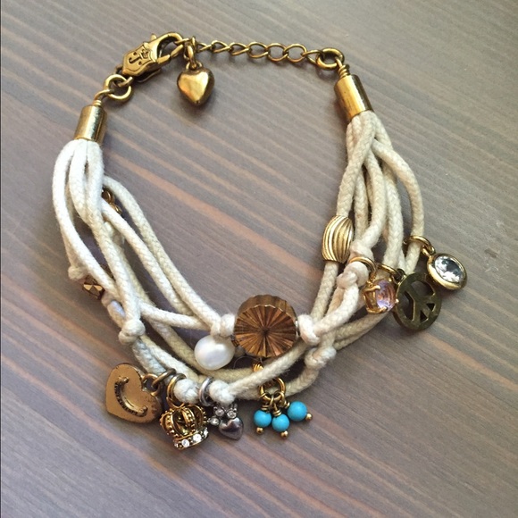 Juicy Couture rope charm bracelet