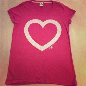 Victoria's Secret Pink Heart T-Shirt