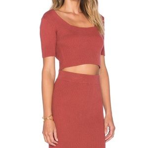 Glamorous Short Sleeve Crop Top