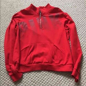Pink VS pullover sweatshirt zip up