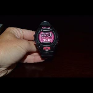 G-Shock watch, Pink and Black Baby-G