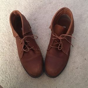 Brown ankle booties