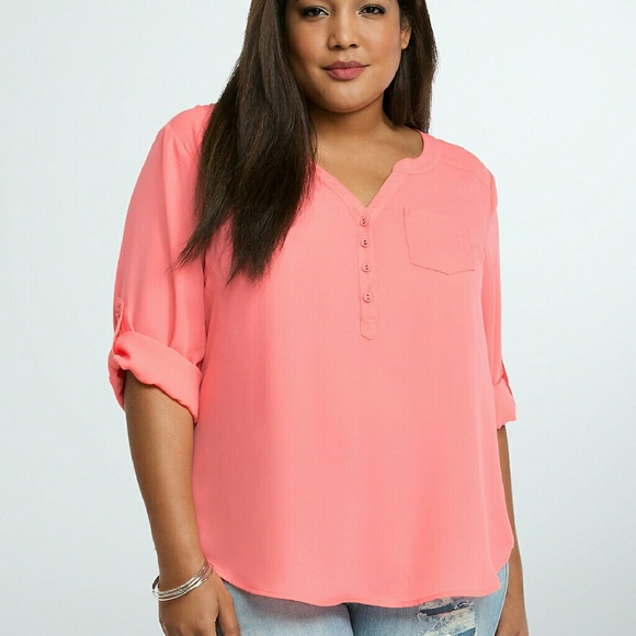 Torrid Coral Blouse