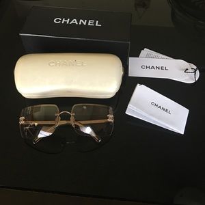 Authentic CHANEL Sunglasses w/ original tags/case