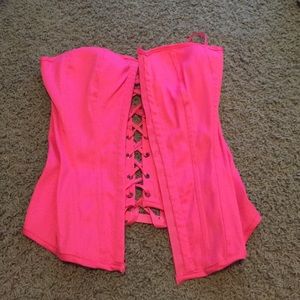 Charlotte Russe Corset with lace up back