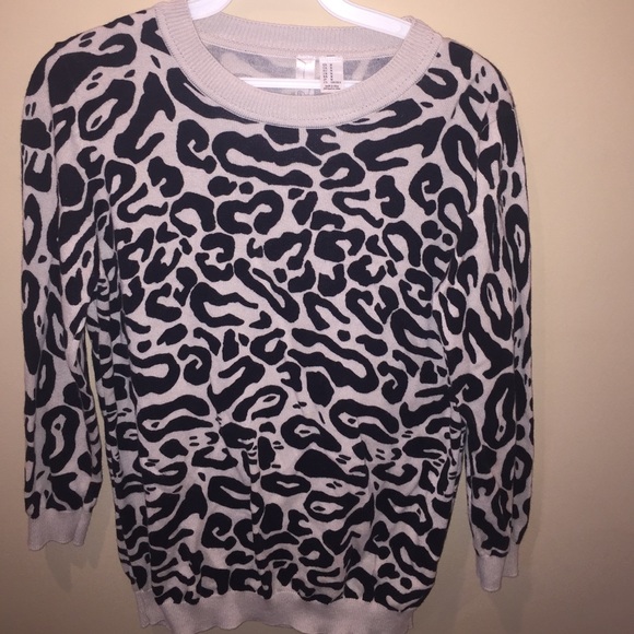 Animal print sweater