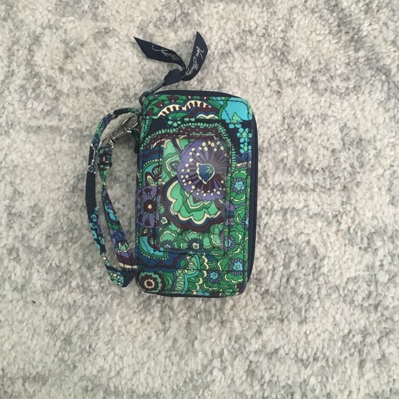 Wallet and phone wristlet