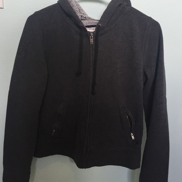 Aerie Gray Zip-up